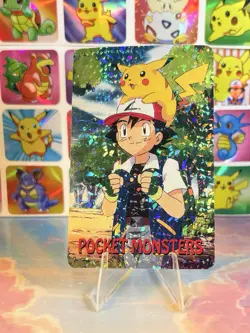 Pikachu Pokemon Vintage Playing Poker Card Charizard Nintendo - Prism Holo Back - Image 5