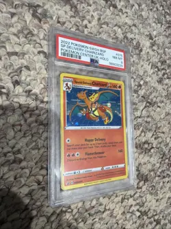 Charizard SWSH075 Sword & Shield Promo Cards Holo Special Delivery, 8 PSA Graded - Image 1