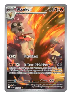 Illustration Rare Blaziken #192/182 Pokemon Card Destined Rivals NM-MT 2025 - Image 1