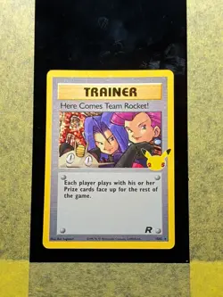 079 - Original Owner Here Comes Team Rocket 15/82 25th Celebrations Pokemon Card - Image 1