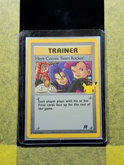 079 - Original Owner Here Comes Team Rocket 15/82 25th Celebrations Pokemon Card - Image 3
