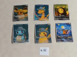6 Pokemon x Van Gogh Black Star Promo ACG Art Card - READ DESCRIPTION - Image 1