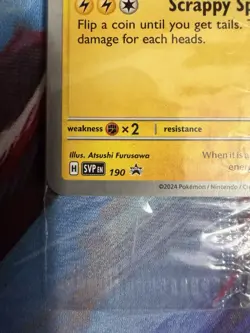 Pikachu 190 Sv: Scarlet & Violet Promo Card Regular Sealed NM - Image 5