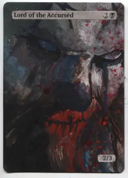 Lord of the Accursed Altered Art Mtg Hand Painted Card Commander - Image 1