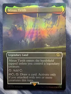 NM - Minas Tirith (0341) (Borderless) - Lord of the Rings - Foil - Image 1