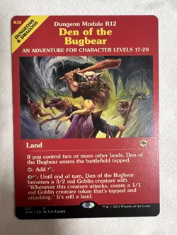 1x MTG Den of the Bugbear (Dungeon Module) - (AFR) #351 - Magic the Gathering - Image 1