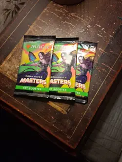 Magic The Gathering MTG: Commander Masters - Set Booster Packs Lot of 3 - Image 1