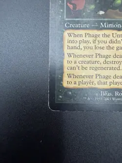 MTG; Phage the Untouchable; Legions; Regular; Magic the Gathering; MP-LP - Image 5