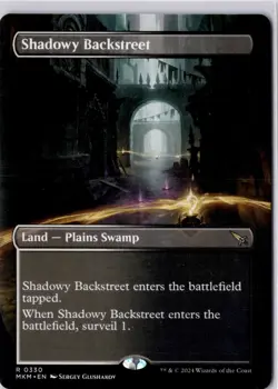 Shadowy Backstreet (Borderless) Murders at Karlov Manor Regular NM R 0330 - Image 1