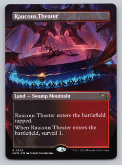 Raucous Theater Borderless Land - Murders at Karlov Manor MTG - Image 1