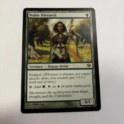 Noble Hierarch LP Conflux MTG English Regular 87 / 145 Tap For GWU Exalted - Image 1