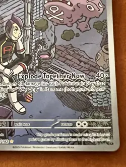 Pokemon Team Rocket's Weezing Illustration Rare 199/182 Destined Rivals NM - Image 3