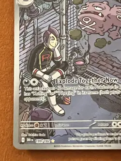Pokemon Team Rocket's Weezing Illustration Rare 199/182 Destined Rivals NM - Image 4