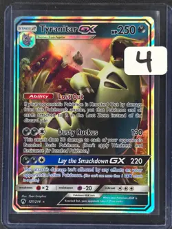 Tyranitar GX #121/214 Pokemon SM - Lost Thunder 2018 NM 🔥 - Image 3