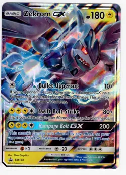 2018 Pokemon TCG Sun & Moon Zekrom GX SM138 Black Star Promo Ultra Rare NM - Image 1