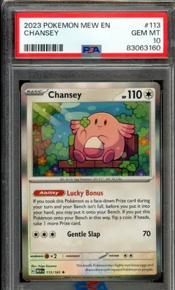 Pokemon Chansey 113/165 Scarlet & Violet 151 Holo PSA 10 - Image 1