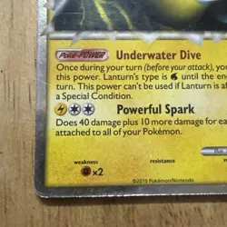 Pokemon TCG Lanturn (Prime) HS Unleashed 86/95 Holo Holo Rare Prime - HP - Image 5