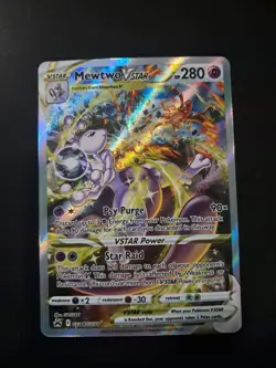 Pokemon Mewtwo VSTAR Alternate Art GG44/GG70 Crown Zenith NM Condition - Image 3