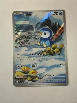 Pokemon - Piplup 098/094 Illustration Rare Full Art ME02 Phantasmal Flames NM - Image 1