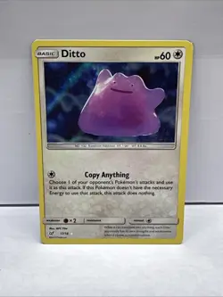 Ditto 17/18 Holo Rare Holo NM Pokemon Detective Pikachu - Image 1