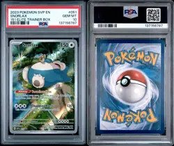 2023 Pokemon SVP Snorlax #051 Black Star Promo 151 ETB PSA 10 GEM MINT - Image 3