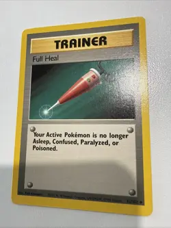 Pokemon TCG Full Heal Base Set 82/102 Regular Shadowless Uncommon - Image 1