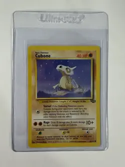 Cubone 50/64 Jungle Set Unlimited Pokemon TCG CCG 1999 NM Condition - Image 1