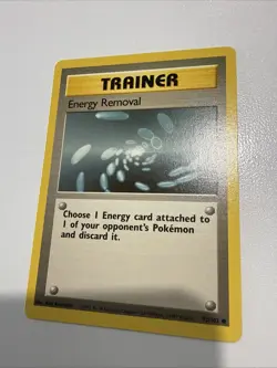 Pokemon TCG Energy Removal Base Set 92/102 Regular Unlimited Common - Image 1