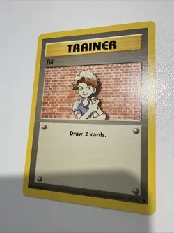 Pokemon TCG Bill Base Set 91/102 Regular 1st Edition Common - Image 1