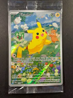 Pokemon TCG Paldea Adventure Chest SVP 088 Pikachu Black Star Promo Sealed NM/M - Image 1