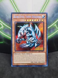 Yugioh Blue-Eyes Toon Dragon SRL-EN000 Secret Rare 25th Anniversary NM - Image 1