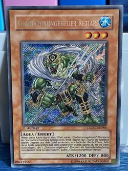 Gladiator Beast Retiari Secret 1st CSOC-en086 Csoc-de086 VLP/LP German Yugioh - Image 1