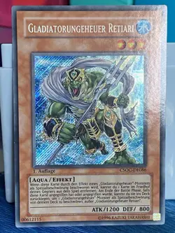 Gladiator Beast Retiari Secret 1st CSOC-en086 Csoc-de086 VLP/LP German Yugioh - Image 2