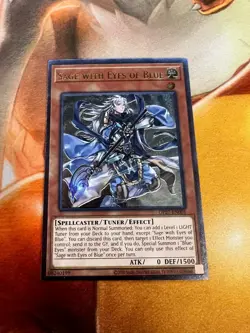 Sage with Eyes of Blue OP27-EN001 Ultimate Rare Near Mint Yugioh TCG - Image 1