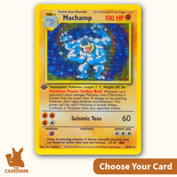 Machamp 1st Edition 8/102 Base Set Holo Rare | WOTC 1999 Pokemon Card TCG - Image 1