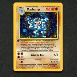 Machamp 1st Edition 8/102 Base Set Holo Rare | WOTC 1999 Pokemon Card TCG - Image 2