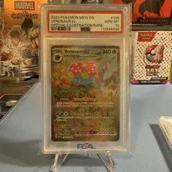 2023 Pokemon MEW 151 EN Venusaur ex Special Illustration Rare PSA 10 198/165 - Image 1