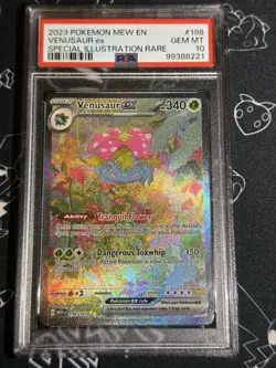 Venusaur EX 198/165 Pokemon 2023 Mew EN 151 Special Illustration Rare SIR PSA 10 - Image 1