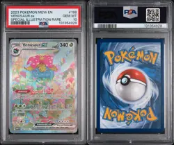 2023 POKEMON MEW EN-151 SPECIAL ILLUSTRATION RARE #198 VENUSAUR EX PSA 10 - Image 3
