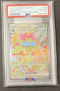 PSA 10 2023 Pokemon Mew En-151 #198 Venusaur EX Special Illustration Rare - Image 3