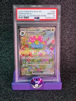 2023 POKEMON MEW EN-151 #198 VENUSAUR ex SPECIAL ILLUSTRATION RARE PSA 10 - Image 1