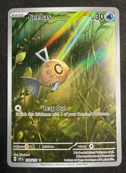 Feebas Illustration Rare Surging Sparks 198/191 Pokemon Card TCG NM - Image 1