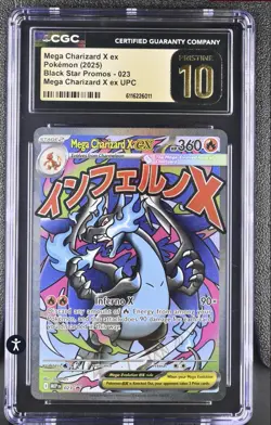 Pokemon CGC Pristine 10 Mega Charizard X EX Black Star Promo English Phantasmal - Image 1
