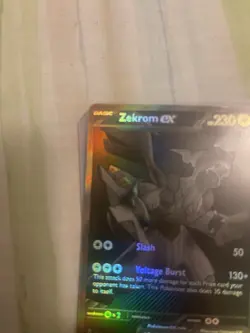 Pokemon Black Bolt Zekrom ex 172/086 Black White BW Rare NM - Image 4
