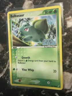 Bulbasaur 46/100 EX Crystal Guardians Stamped Reverse Holo Pokemon TCG Card NM - Image 3