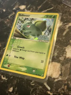 Bulbasaur 46/100 EX Crystal Guardians Stamped Reverse Holo Pokemon TCG Card NM - Image 4