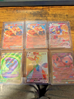 Pokemon card lot, modern EX, Vmax, Full Art (6 card lot) NM - Image 1