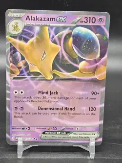 Pokemon - Alakazam ex - 065/165 - Scarlet & Violet: 151 - Half Art Card - Image 1