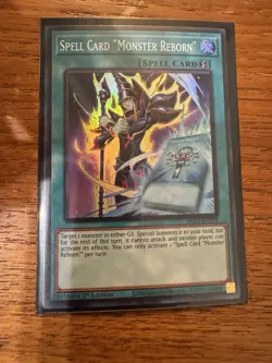 Spell Card "Monster Reborn" (INFO-EN099) - Super Rare - 1st Edition - Image 1