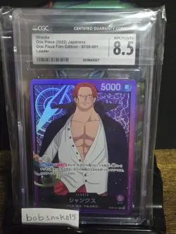 Shanks ST05-001 L Start Deck One Piece Card Game Film Edition Japanese CGC 8.5 - Image 1